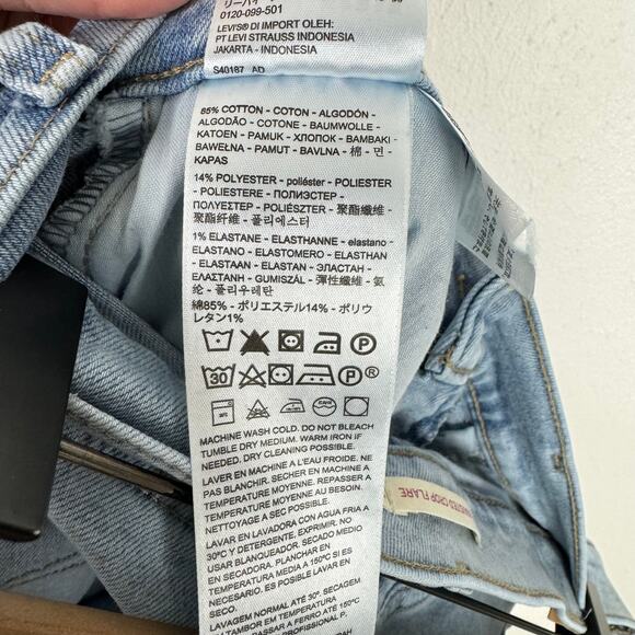 Levi's | Light Wash High Waisted Crop Flare Jeans ALTERED - Picture 8 of 9